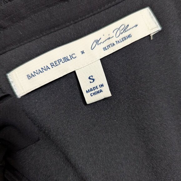 Banana Republic x Olivia Palermo Chiffon Tie-Neck Maxi Dress Size Small NWOT - Picture 6 of 7